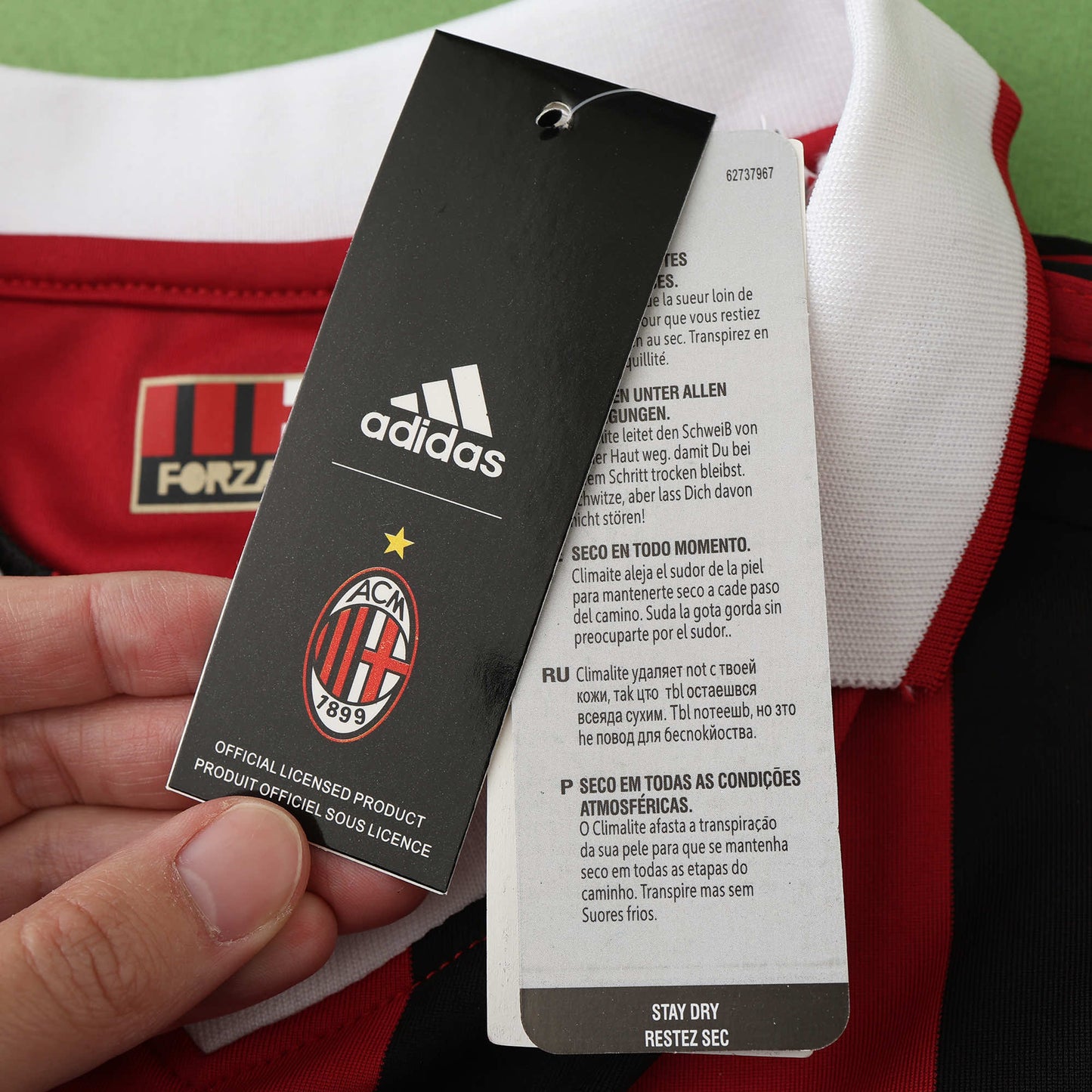 RETRO 0910 season A.C. Milan home Long sleeve retro Fan version- BLACK & RED