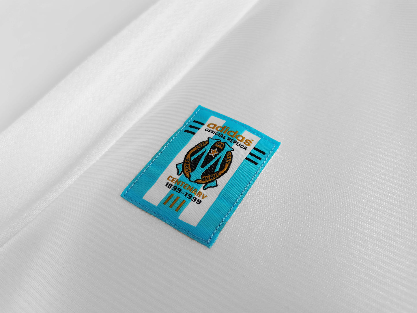 RETRO 98/99 season Marseille home retro Fan version- BB BLUE & WHITE
