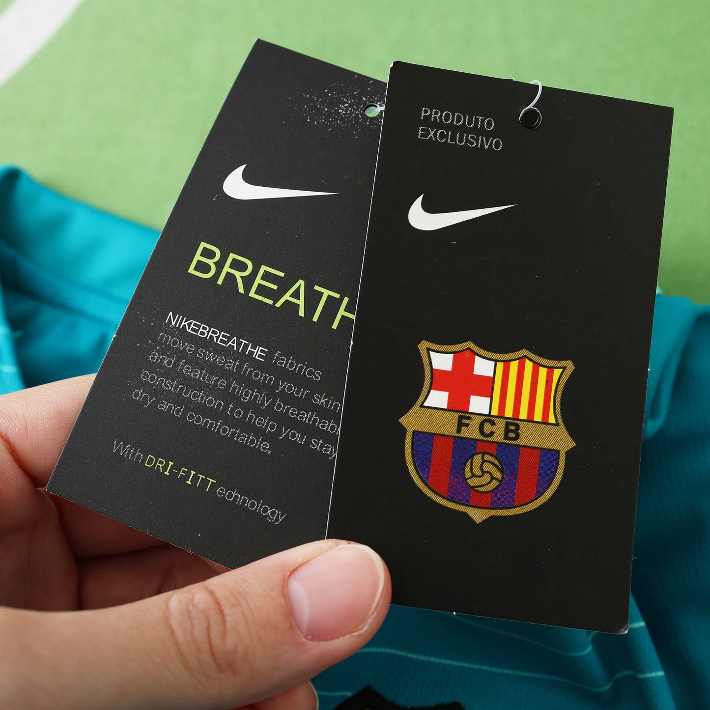 RETRO 15/16 season Barcelona home retro Fan version- TURQUOISE