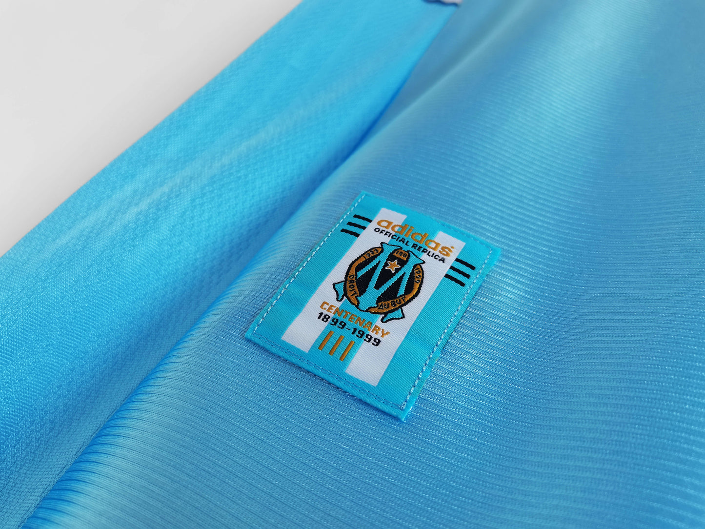 RETRO 98/99 season Marseille home Fan version- BABY BLUE