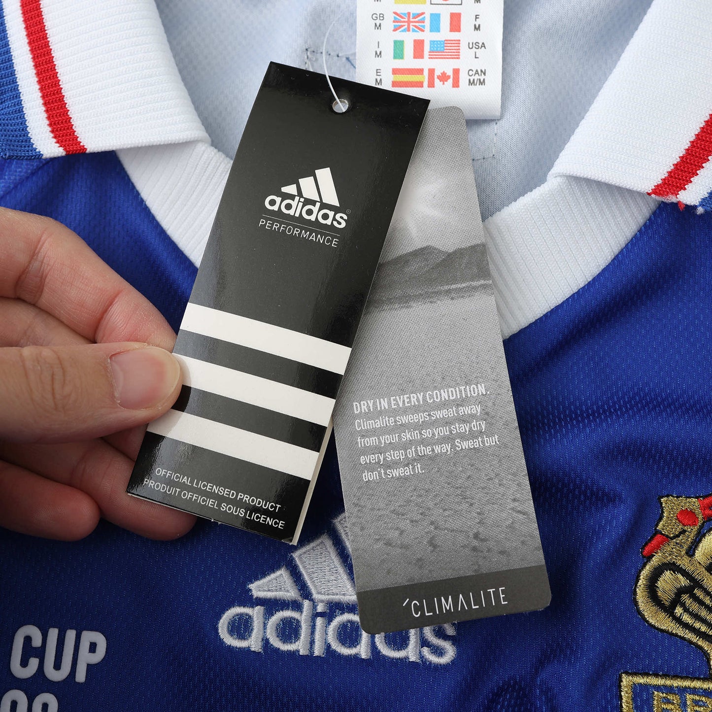 RETRO 1998 France Away TEE - BLUE