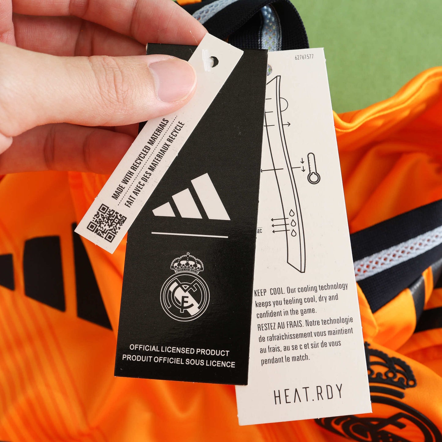 24/25 Real Madrid away Long sleeved Player- ORANGE