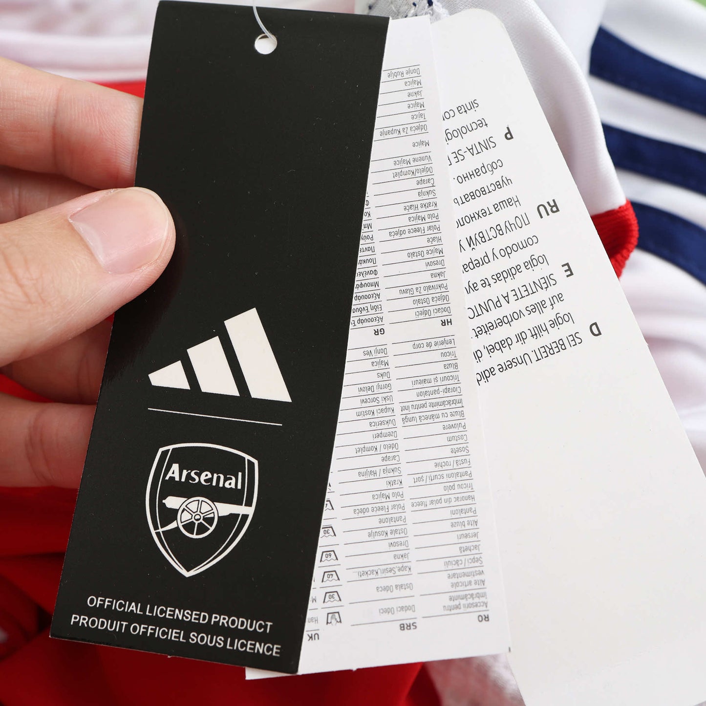 24/25 season Arsenal home Long sleeve Fan version- WHITE & RED
