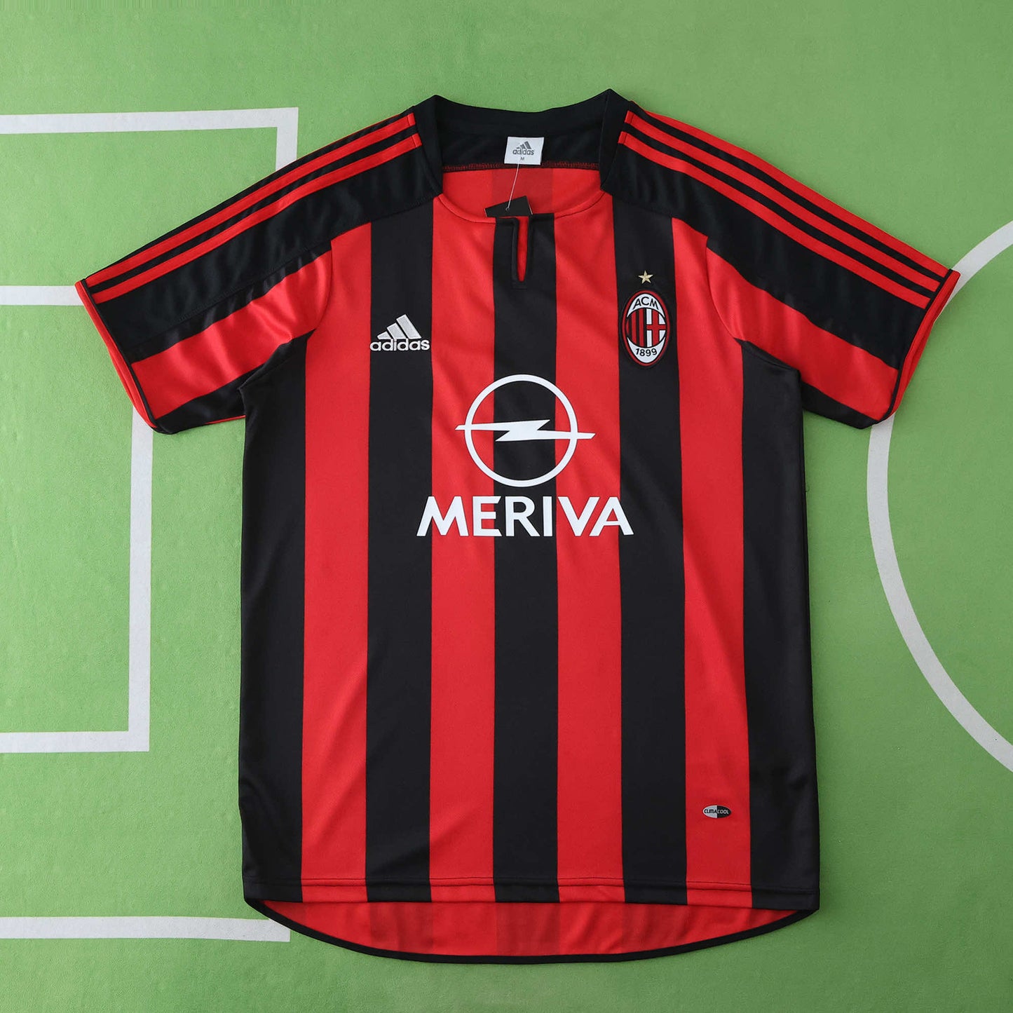 RETRO 03/04 A.C. Milan home retro Fan version- BLACK & RED