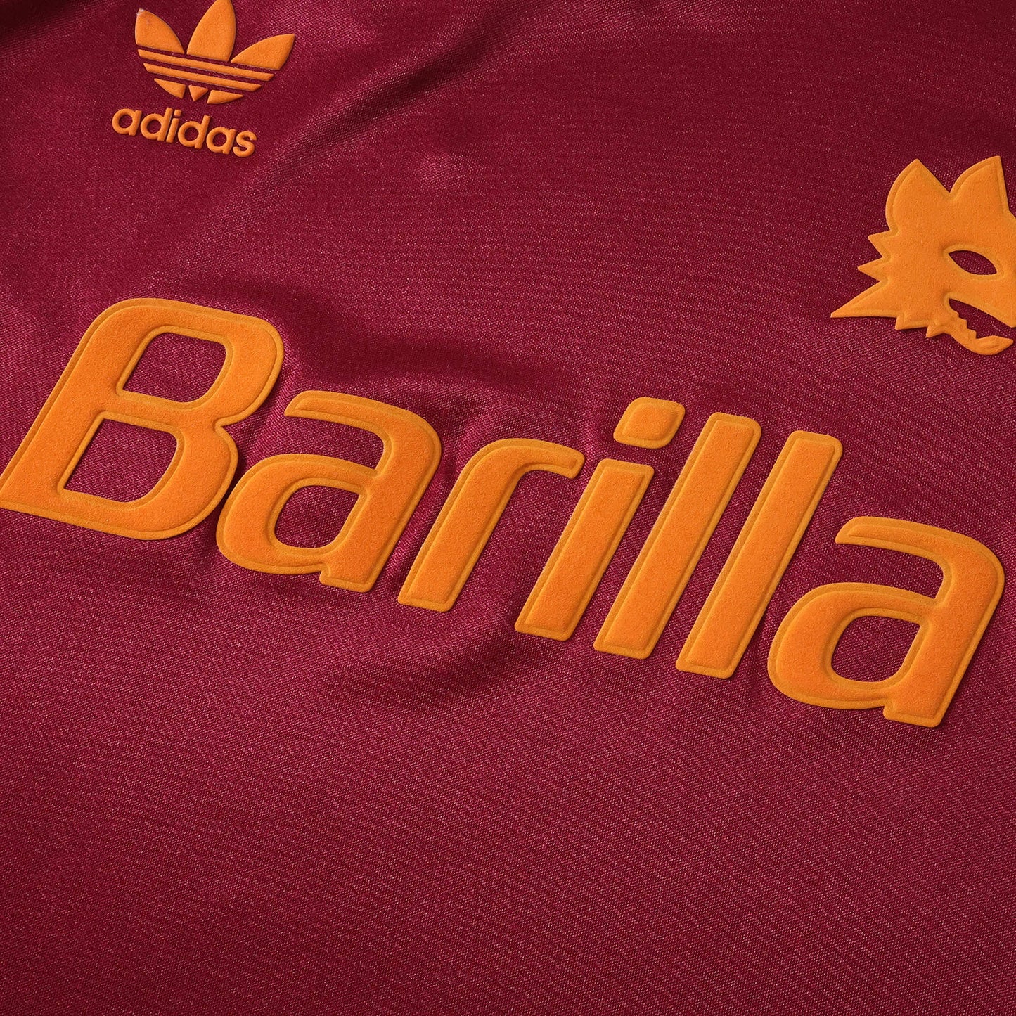 RETRO 92/93 A.S ROMA Fan Home TEE -RED & ORANGE