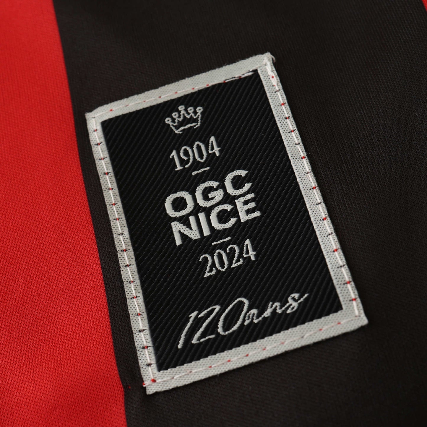 24/25 season OGC Nice home Fan version- BLACK & RED