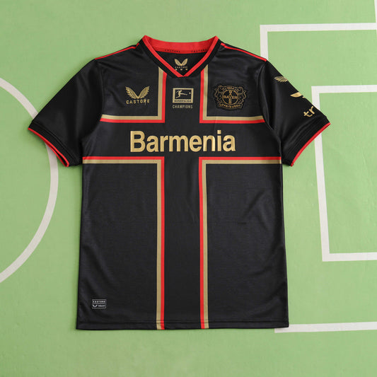 24/25 season Leverkusen Black special edition Fan version- BLACK & GOLD & RED