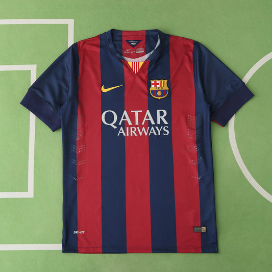 RETRO 14/15 season FC Barcelona  Barça home Fan version- RED & BLUE
