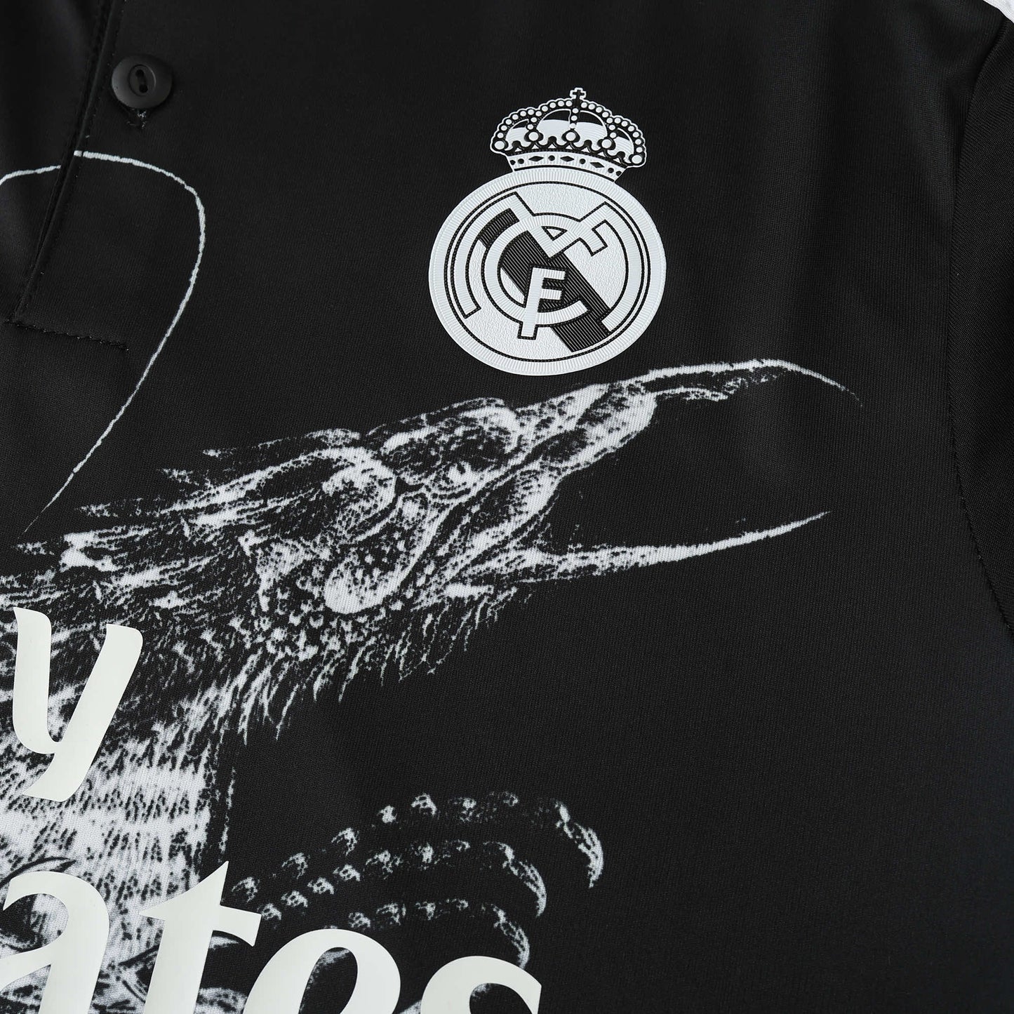 RETRO 14/15 Real Madrid CF DRAGON EDITION Fan- BLACK & WHITE