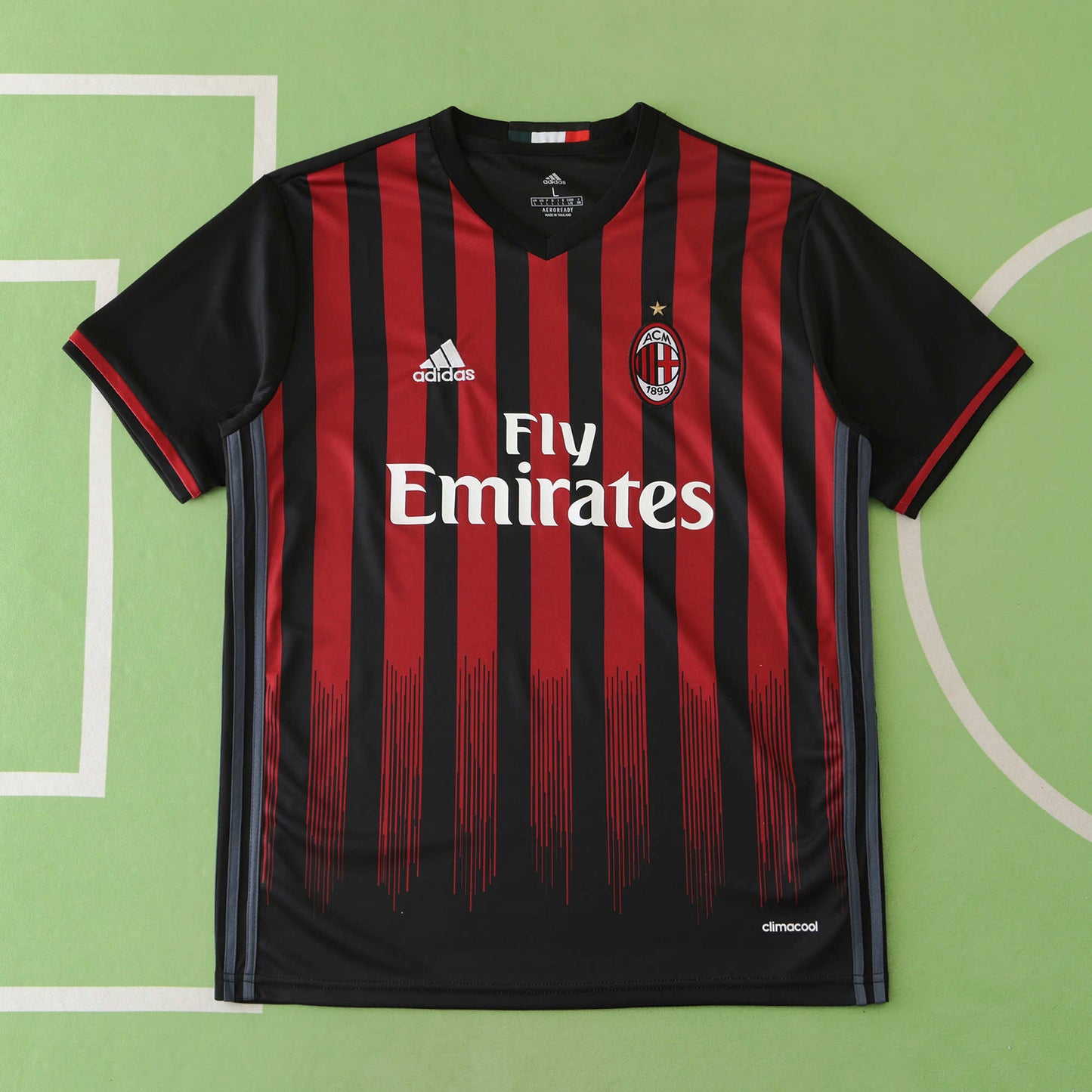 RETRO 16/17 season A.C. Milan home Fan version- BLACK & RED