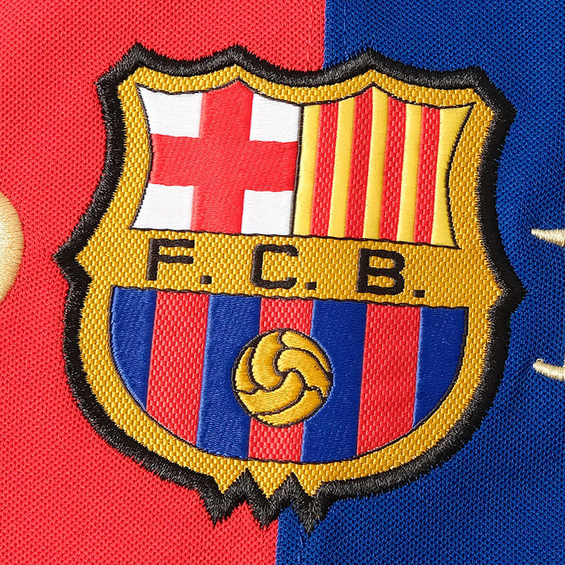 RETRO Barcelona Centennial commemorative Long sleeve- RED & BLUE
