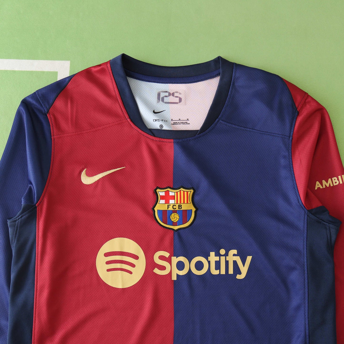24/25 season FC Barcelona  Barça home Long sleeved Fan version- RED & BLUE