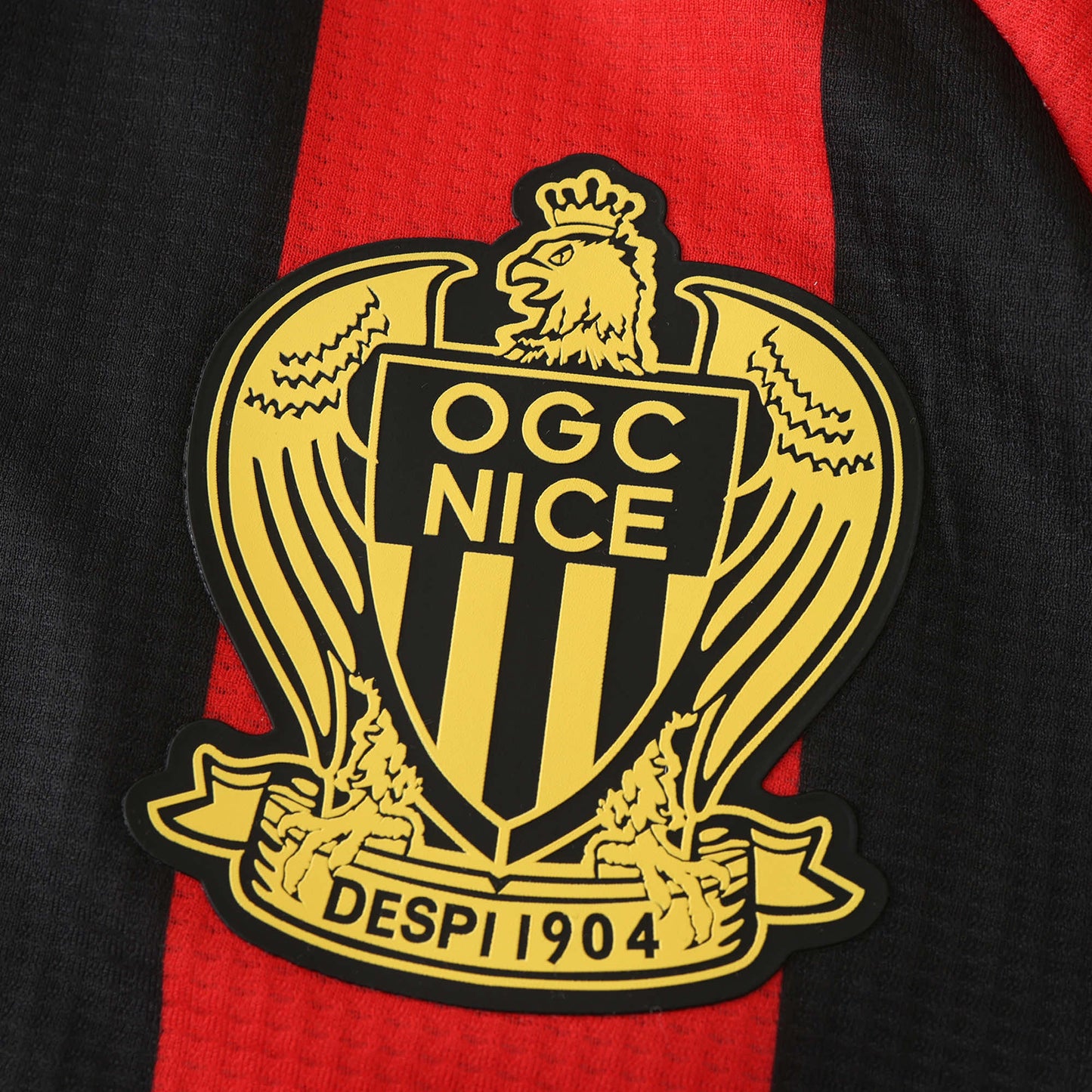 24/25 season OGC Nice home Player version- RED & BLACK