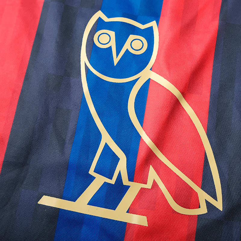 RETRO 22/23 season Barcelona OVO DRAKE collaboration Fan version- BLUE & RED