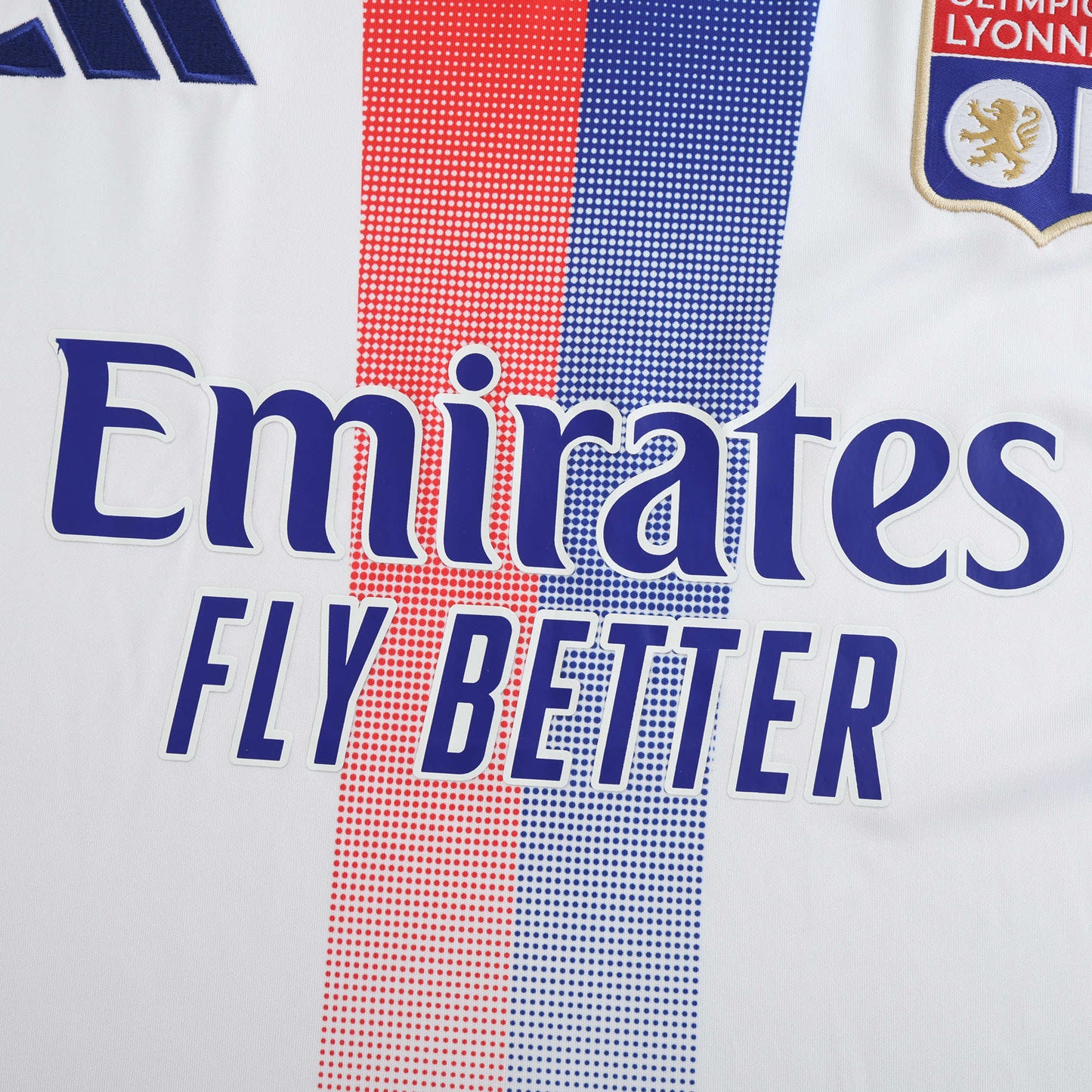 24/25 season Lyon home Fan version- WHITE, BLUE & RED
