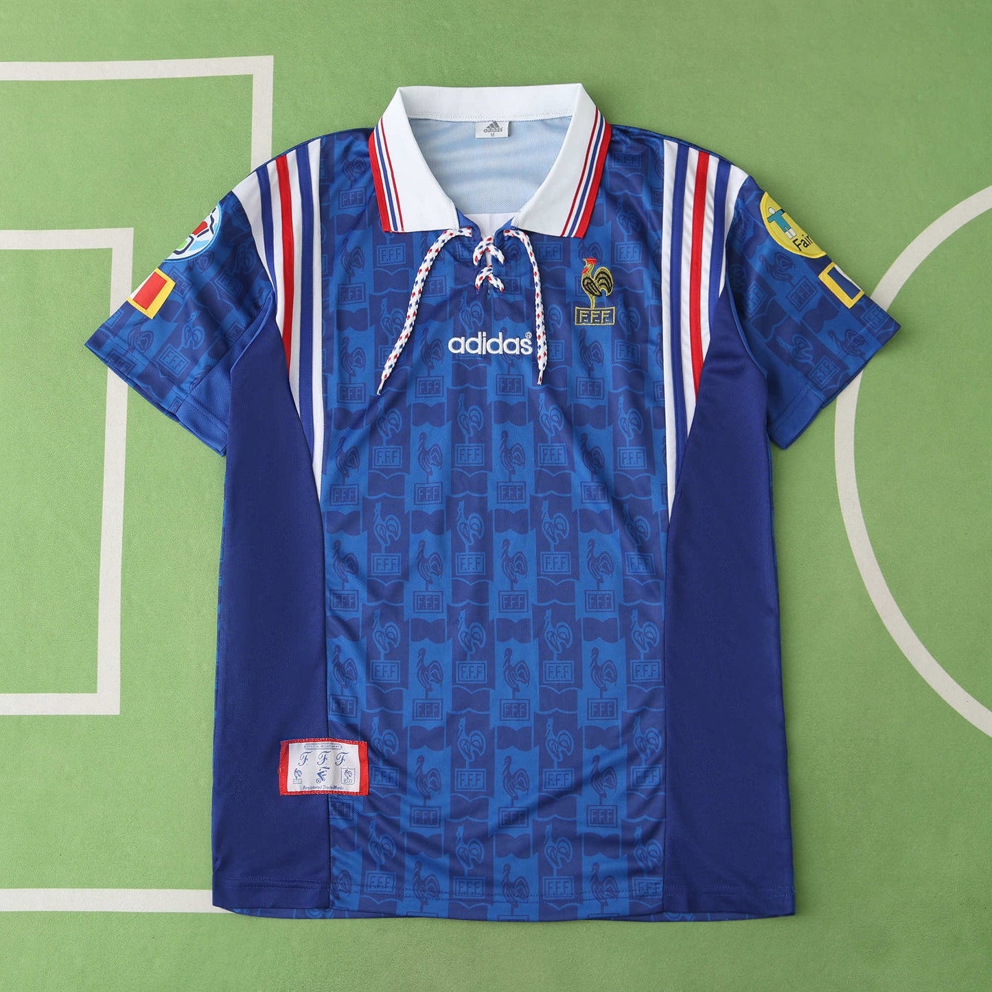 RETRO 1996 France Away TEE - BLUE
