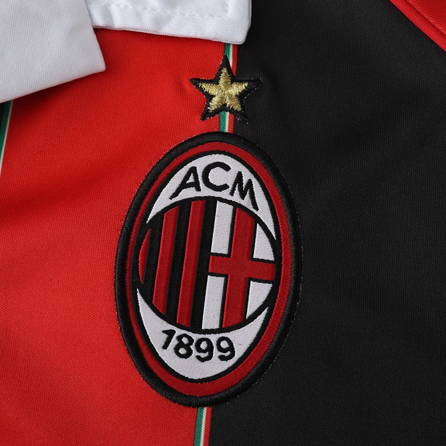 RETRO 1213 season A.C. Milan home retro Fan version- BLACK & RED