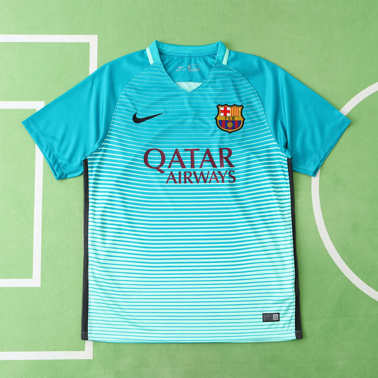 RETRO 15/16 season Barcelona home retro Fan version- TURQUOISE