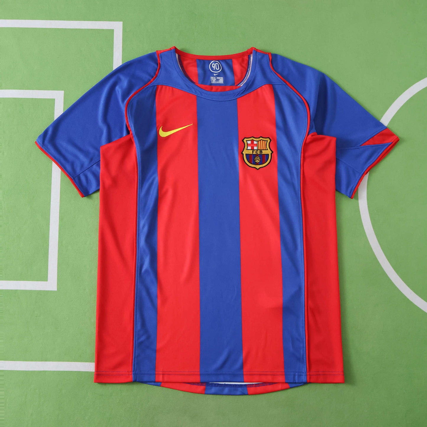 RETRO 04/05 season FC Barcelona  Barça home retro Fan version- BLUE & RED