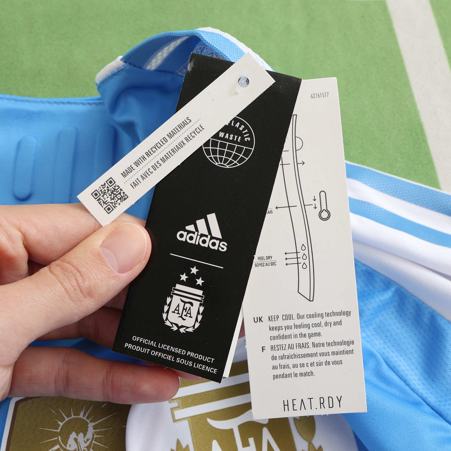 2024 Argentina Home Player Long Sleeve- BB BLUE & WHITE