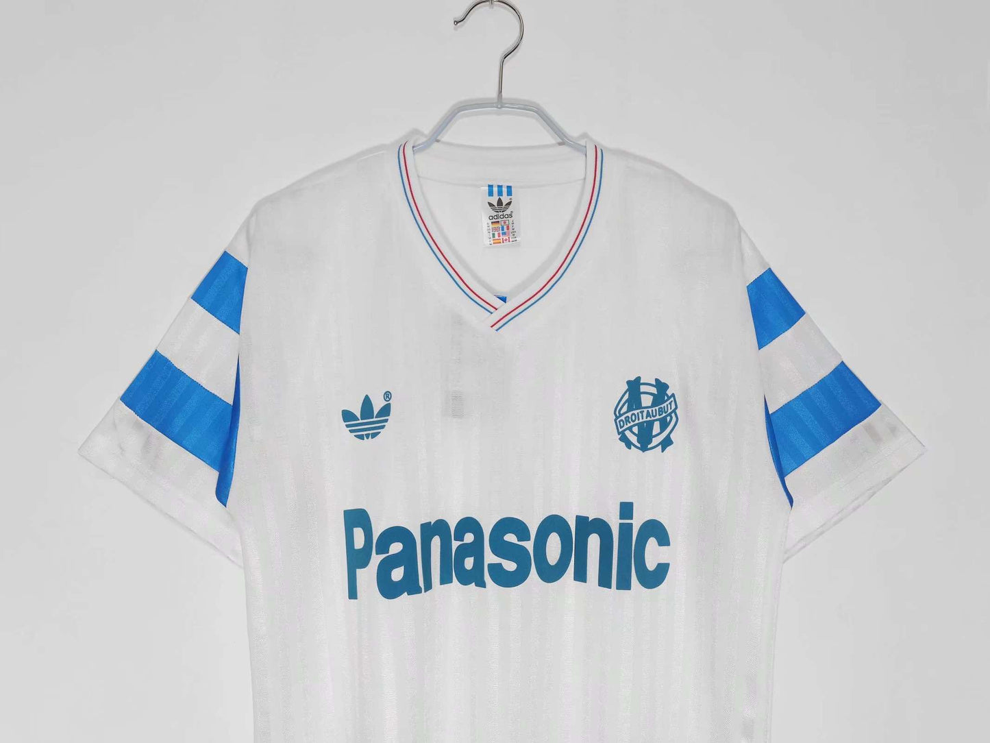 RETRO 1990 season Marseille home retro Fan version- WHITE