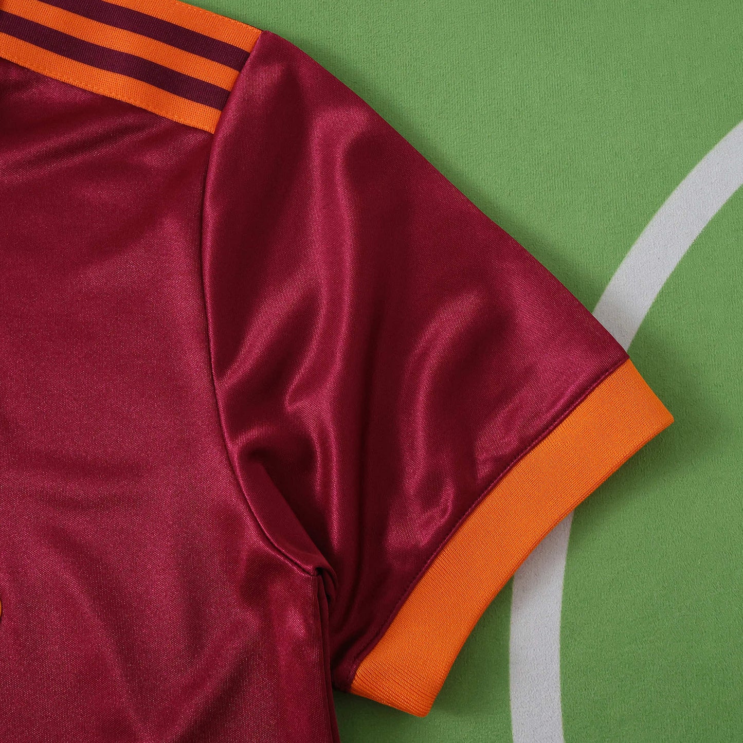 RETRO 92/93 A.S ROMA Fan Home TEE -RED & ORANGE