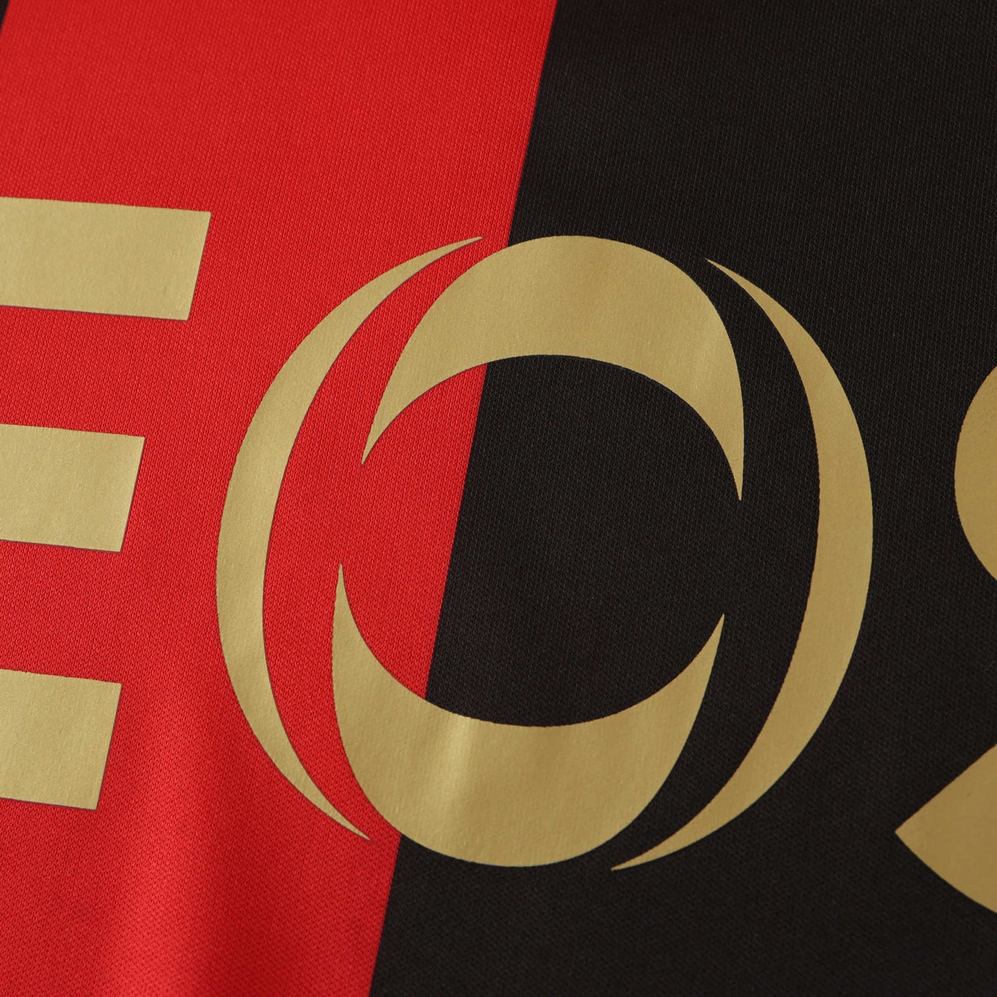 24/25 season OGC Nice home Fan version- BLACK & RED