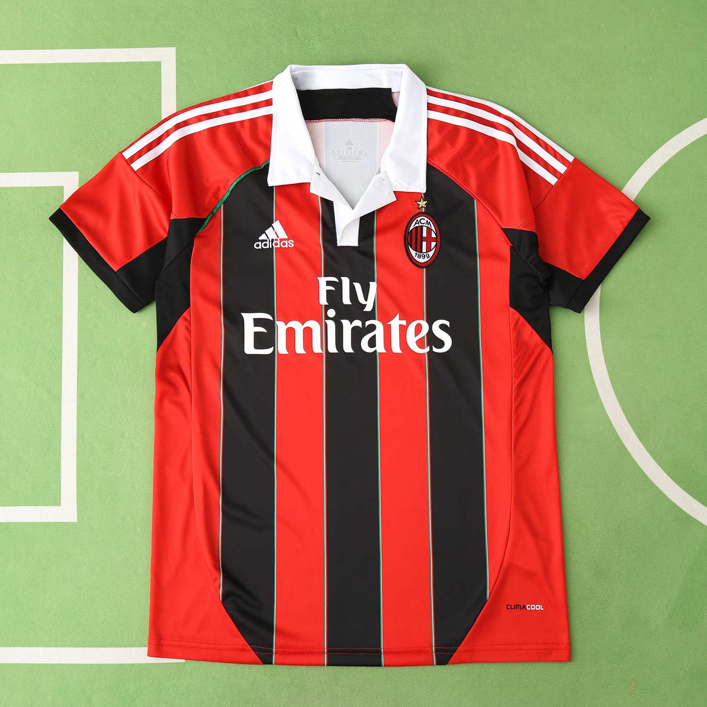 RETRO 1213 season A.C. Milan home retro Fan version- BLACK & RED