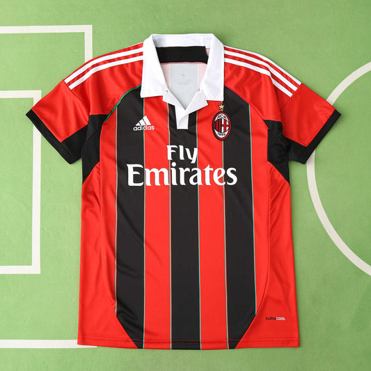 RETRO 1213 season A.C. Milan home retro Fan version- BLACK & RED
