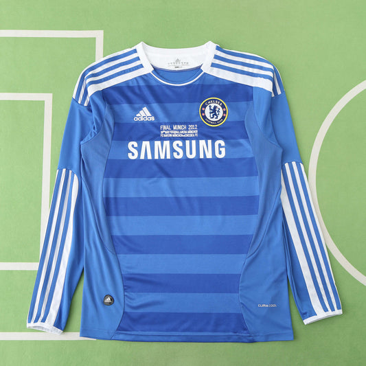 RETRO 11/12 Chelsea F.C. home Long sleeved retro Fan version- BLUE & WHITE