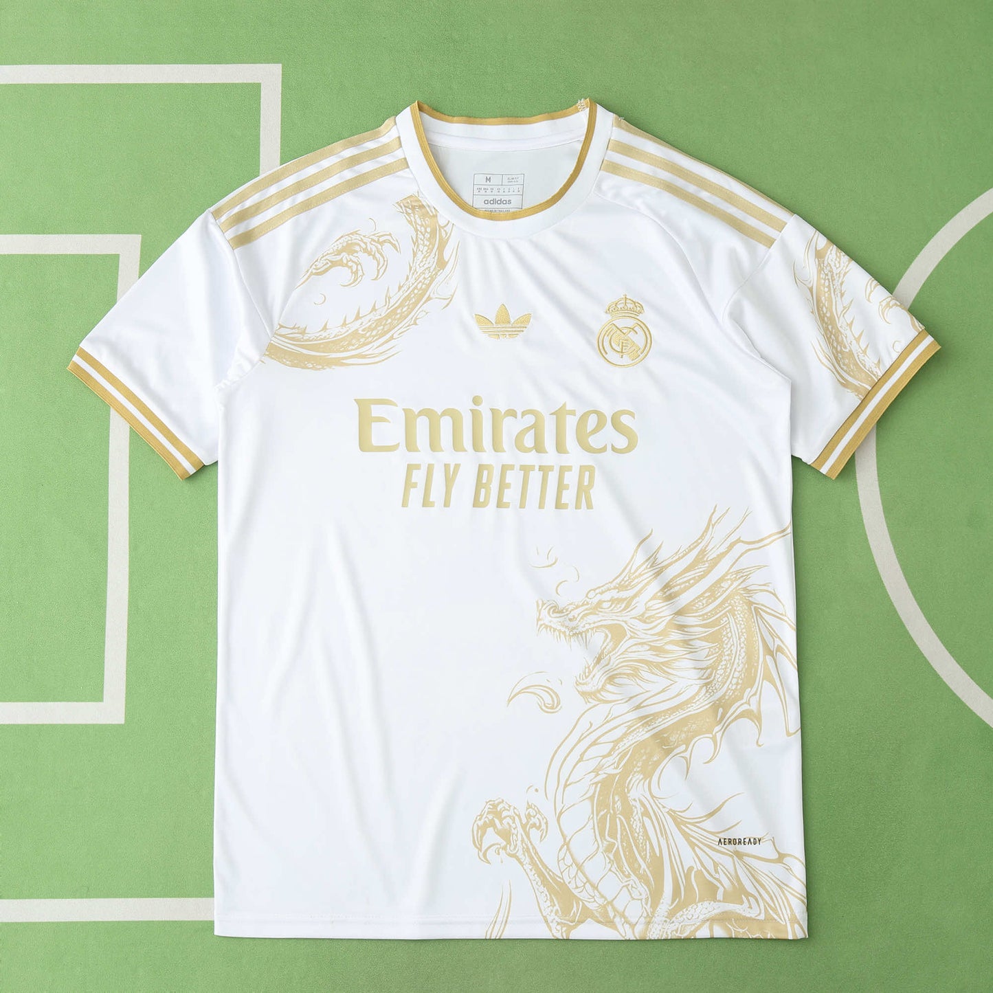 24/25 Real Madrid CF Dragon version Fan- WHITE & GOLD