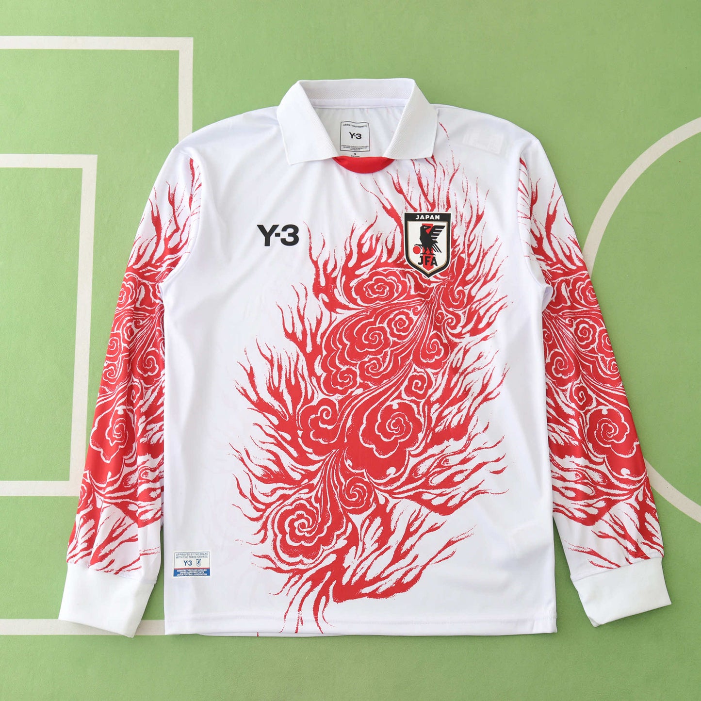 24/25 Japan Y-3 Edition Long Sleeved - WHITE & RED