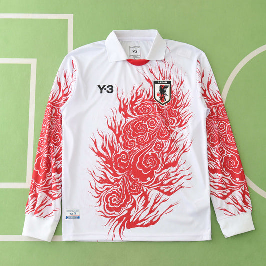 24/25 Japan Y-3 Edition Long Sleeved - WHITE & RED