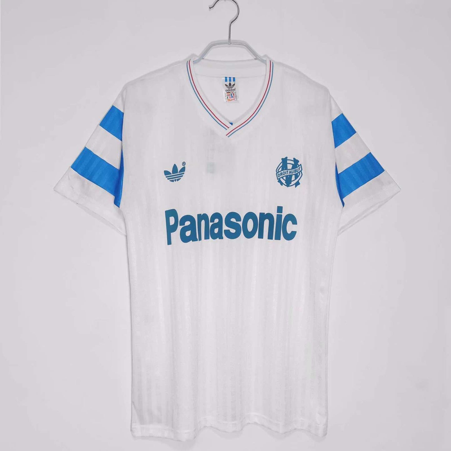 RETRO 1990 season Marseille home retro Fan version- WHITE