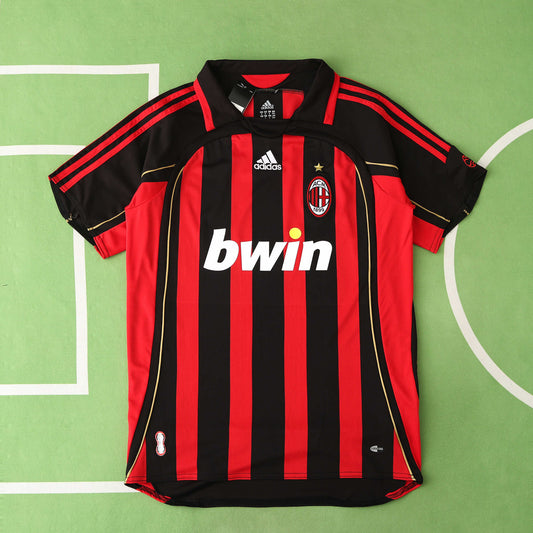 RETRO 06/07 season A.C. Milan home retro Fan version- BLACK & RED