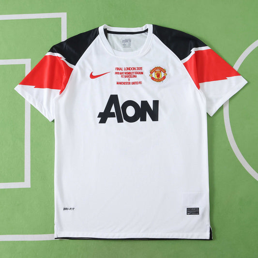 RETRO 10/11 season Manchester United F.C. away retro Fan version- WHITE