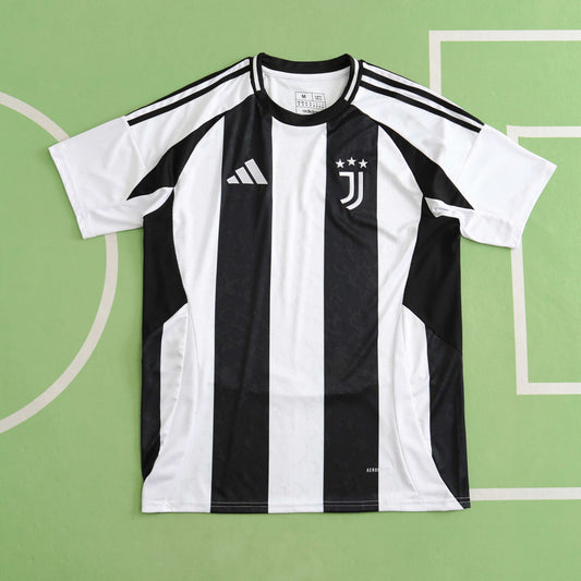 24/25 Juventus Home Fan TEE- BLACK & WHITE