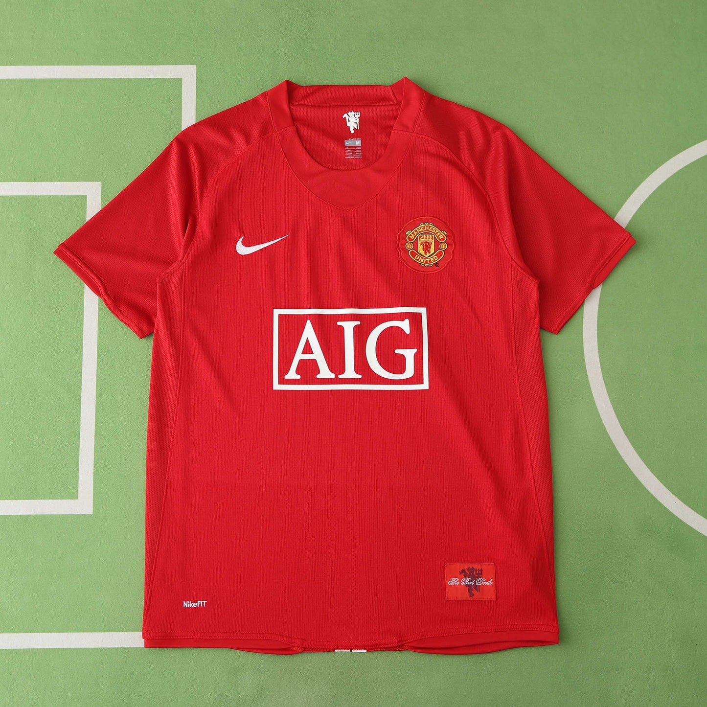 RETRO 07/08 season Manchester United F.C. home retro Fan version- RED