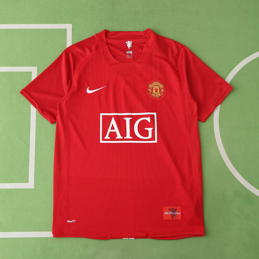 RETRO 07/08 season Manchester United F.C. home retro Fan version- RED