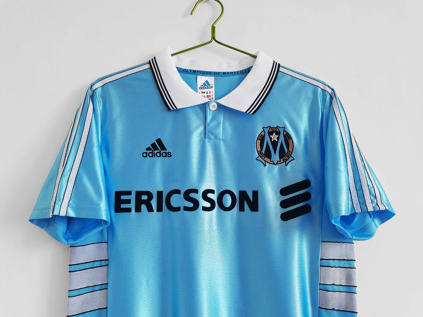 RETRO 98/99 season Marseille home Fan version- BABY BLUE