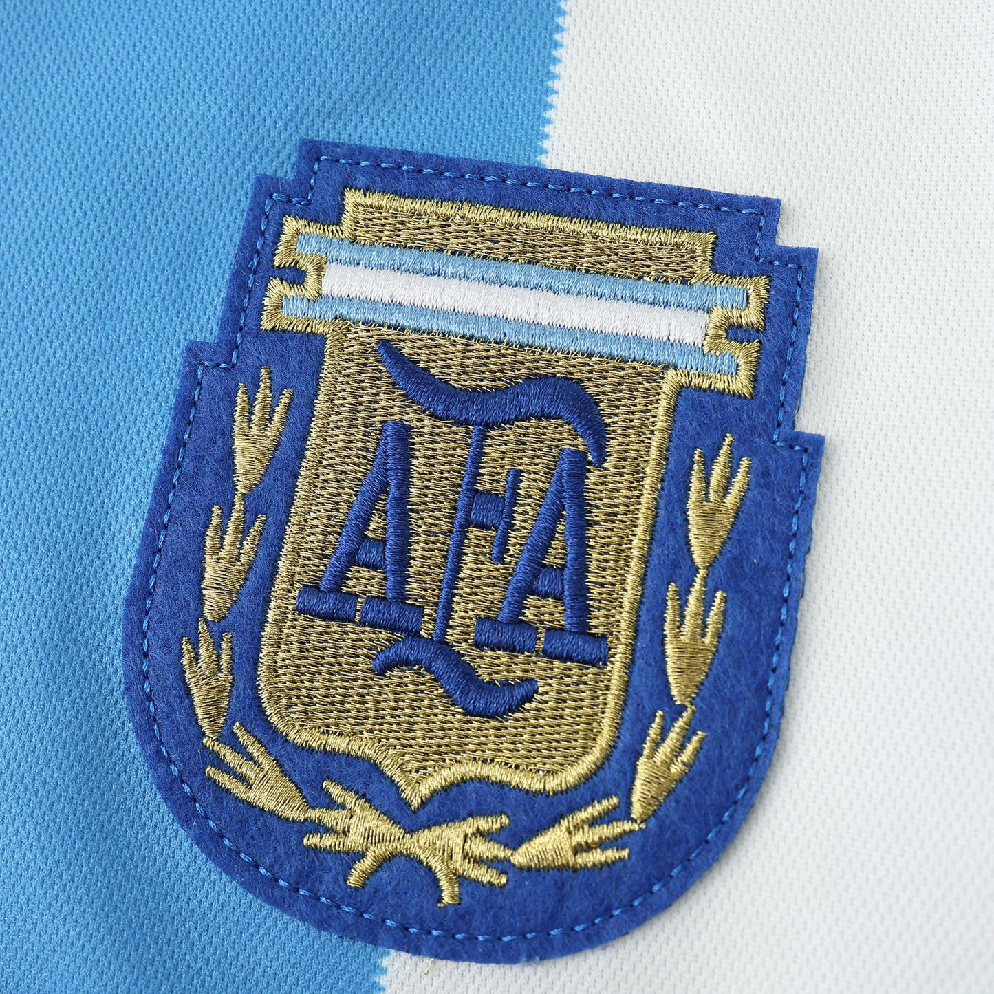 RETRO 86 Argentina Home Long sleeved Fan- BB BLUE & WHITE