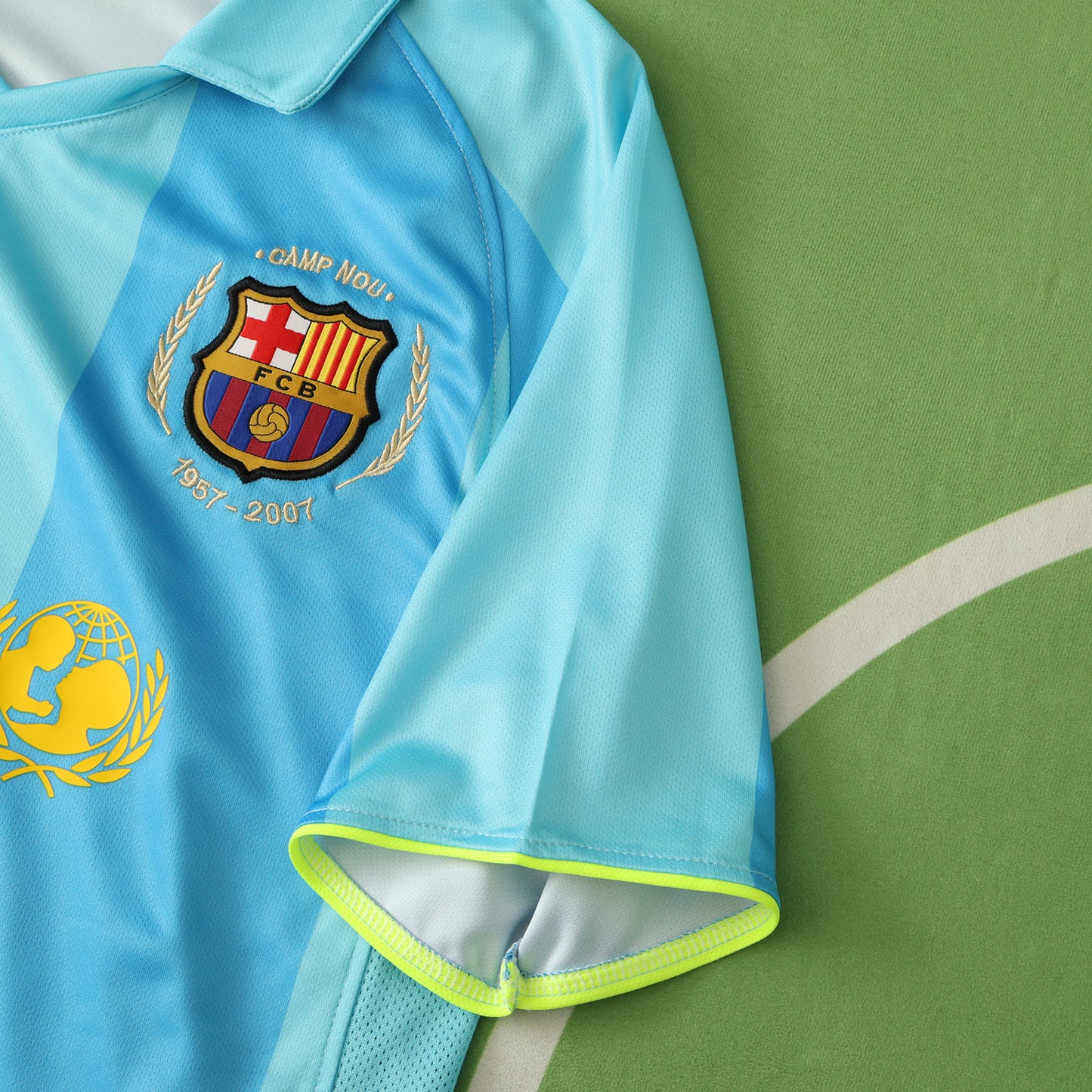 RETRO 07/08 season Barcelona away Fan version- BLUE TURQUOISE