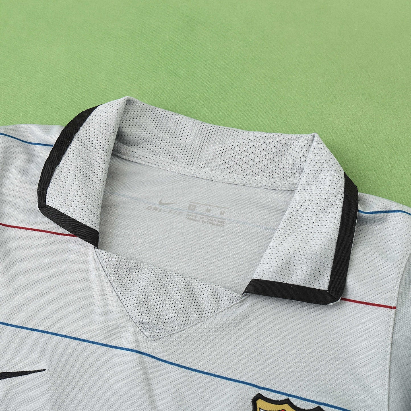 RETRO 03/04 season FC Barcelona  Barça away Long sleeved retro Fan version- WHITE