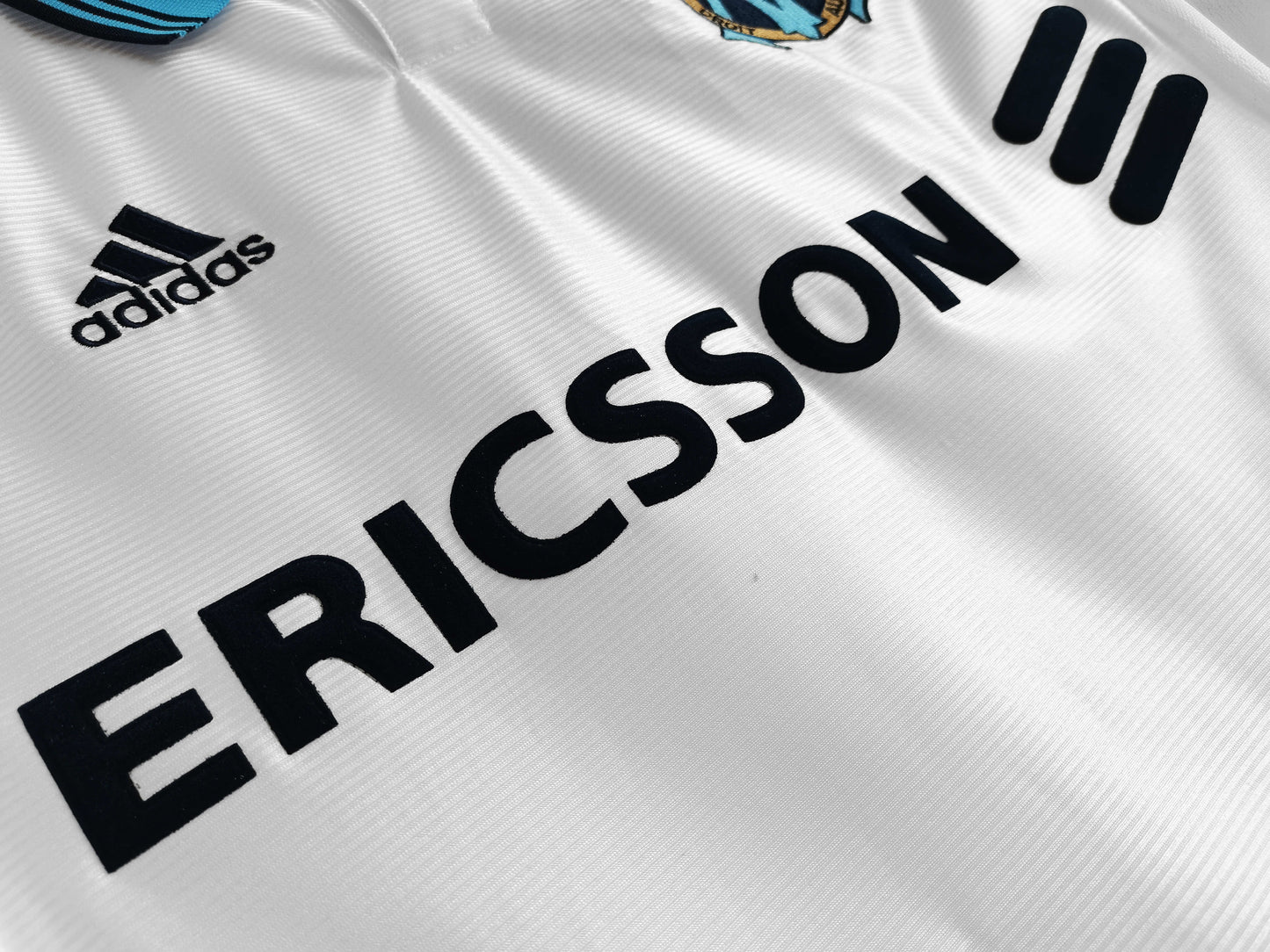 RETRO 98/99 season Marseille home retro Fan version- BB BLUE & WHITE