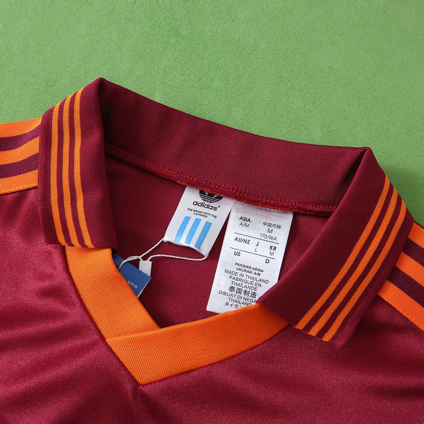 RETRO 92/93 A.S ROMA Fan Home TEE -RED & ORANGE