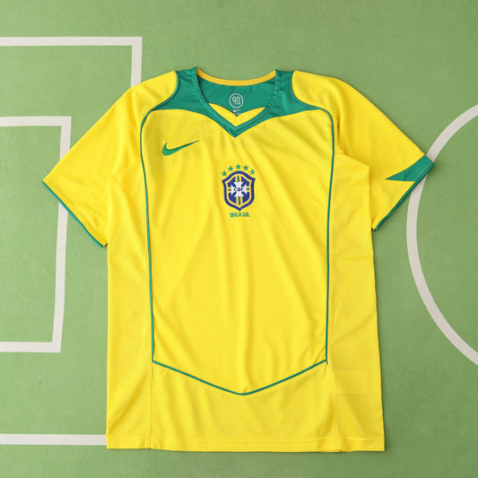 Retro 2004 Brazil Home Fan Version