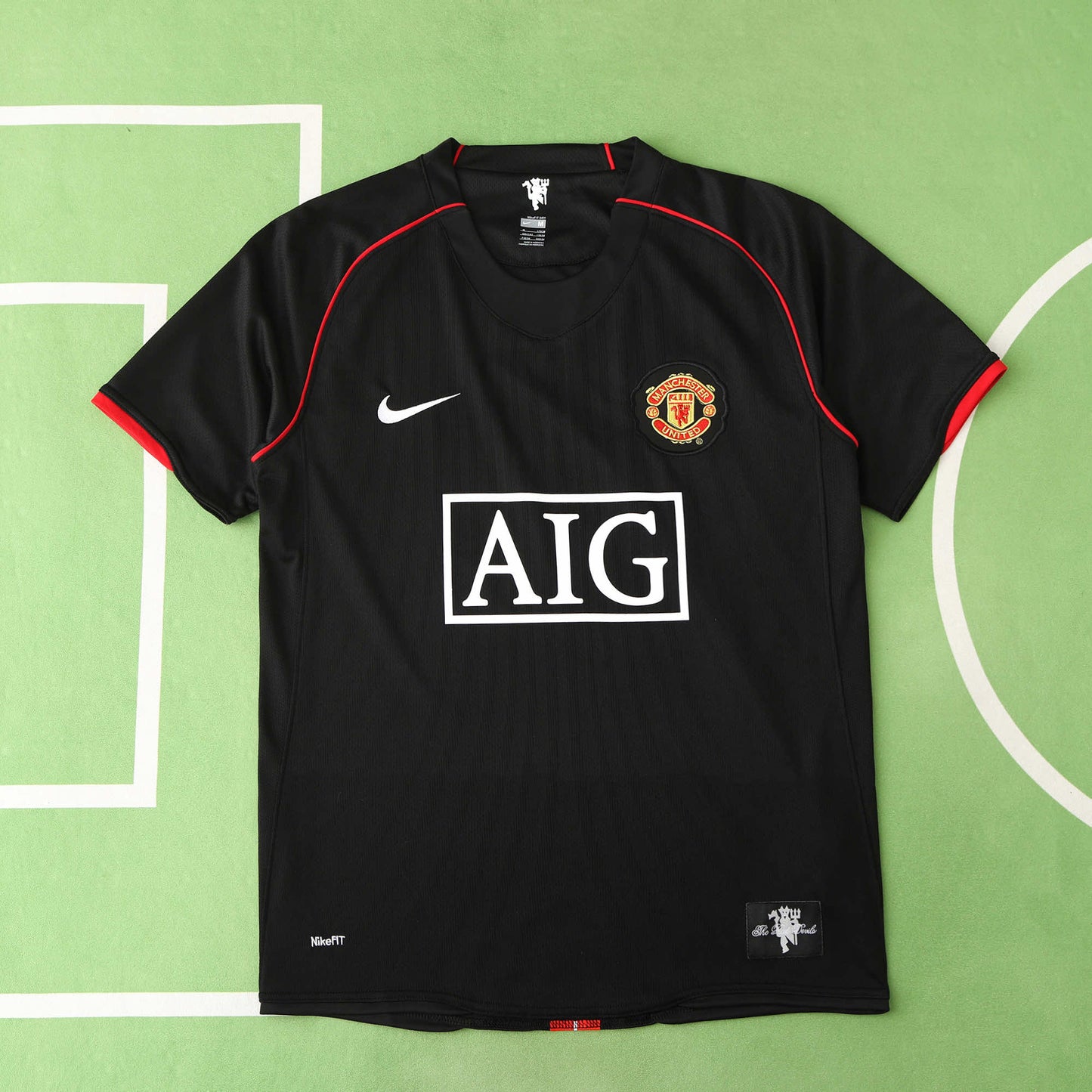 RETRO 07/08 season Manchester United F.C. away retro Fan version- BLACK
