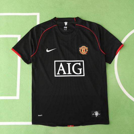 RETRO 07/08 season Manchester United F.C. away retro Fan version- BLACK