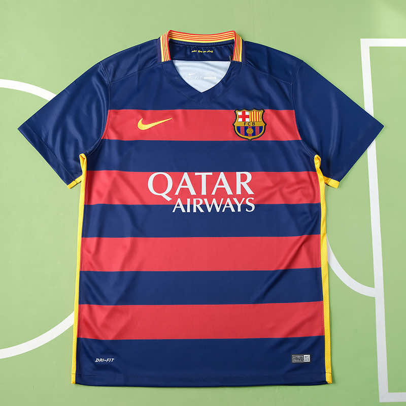 RETRO 15/16 season Barcelona home retro Fan version- BLUE & RED