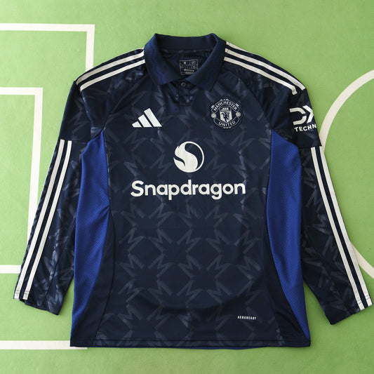 24/25 season Manchester United F.C. away long sleeved Fan version- DARK BLUE